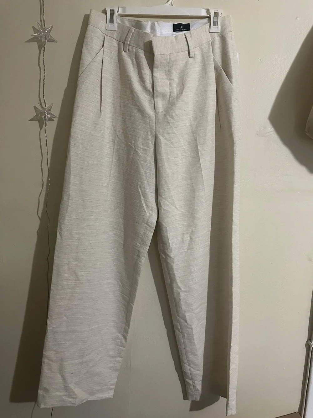 H&M Men’s Loose Fit Linen-blend Suit Trousers